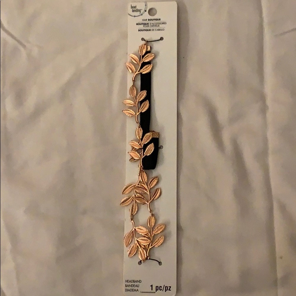 🌞 CLEARANCE Bead Landing Rose Gold Leaf Headband